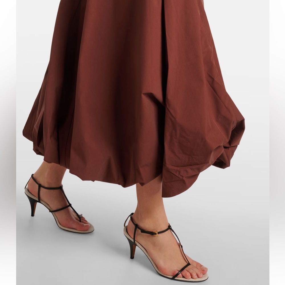 NWT $595 Jonathan Simkhai Olivia Dress Anise Brown Size 0 - Picture 3 of 8
